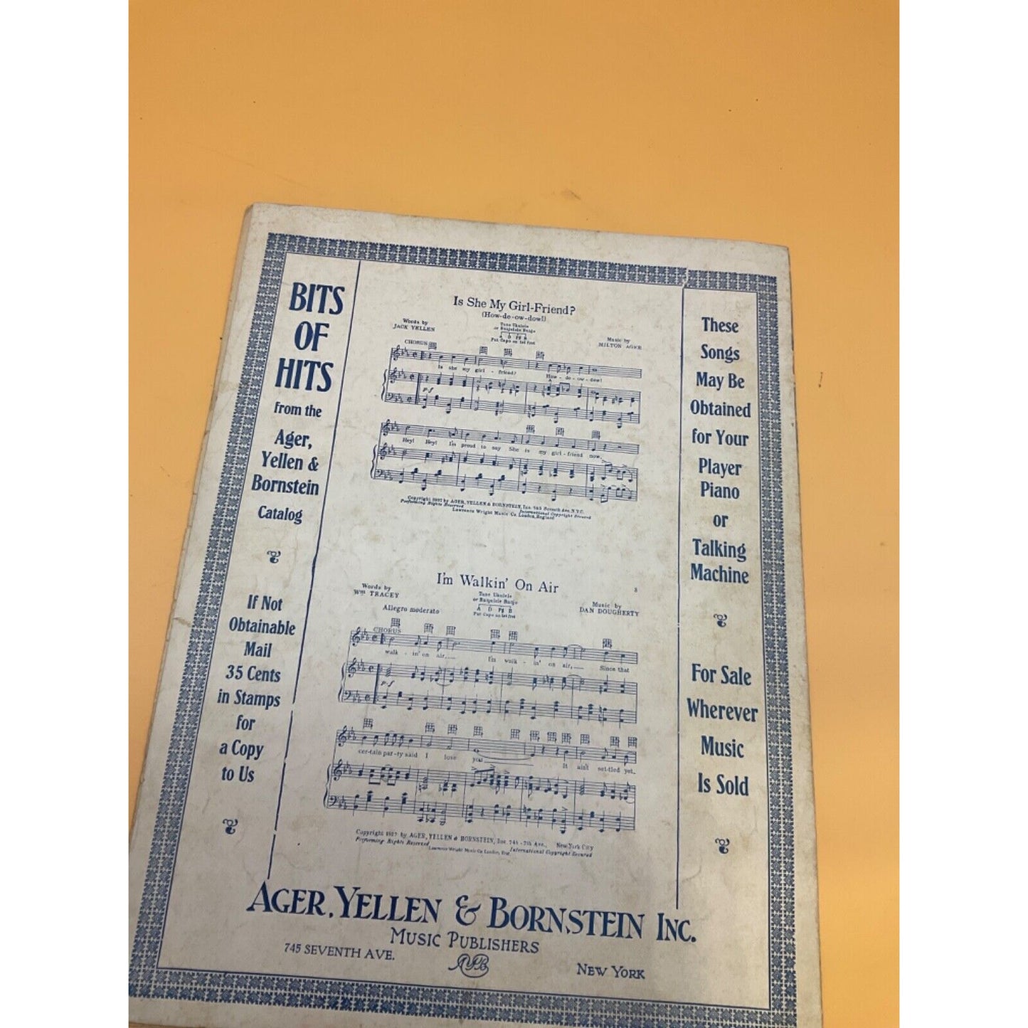 4 Vintage Sheet Music – Romantic and Dreamy Themes, "Dream Kisses," "Sleepy Time