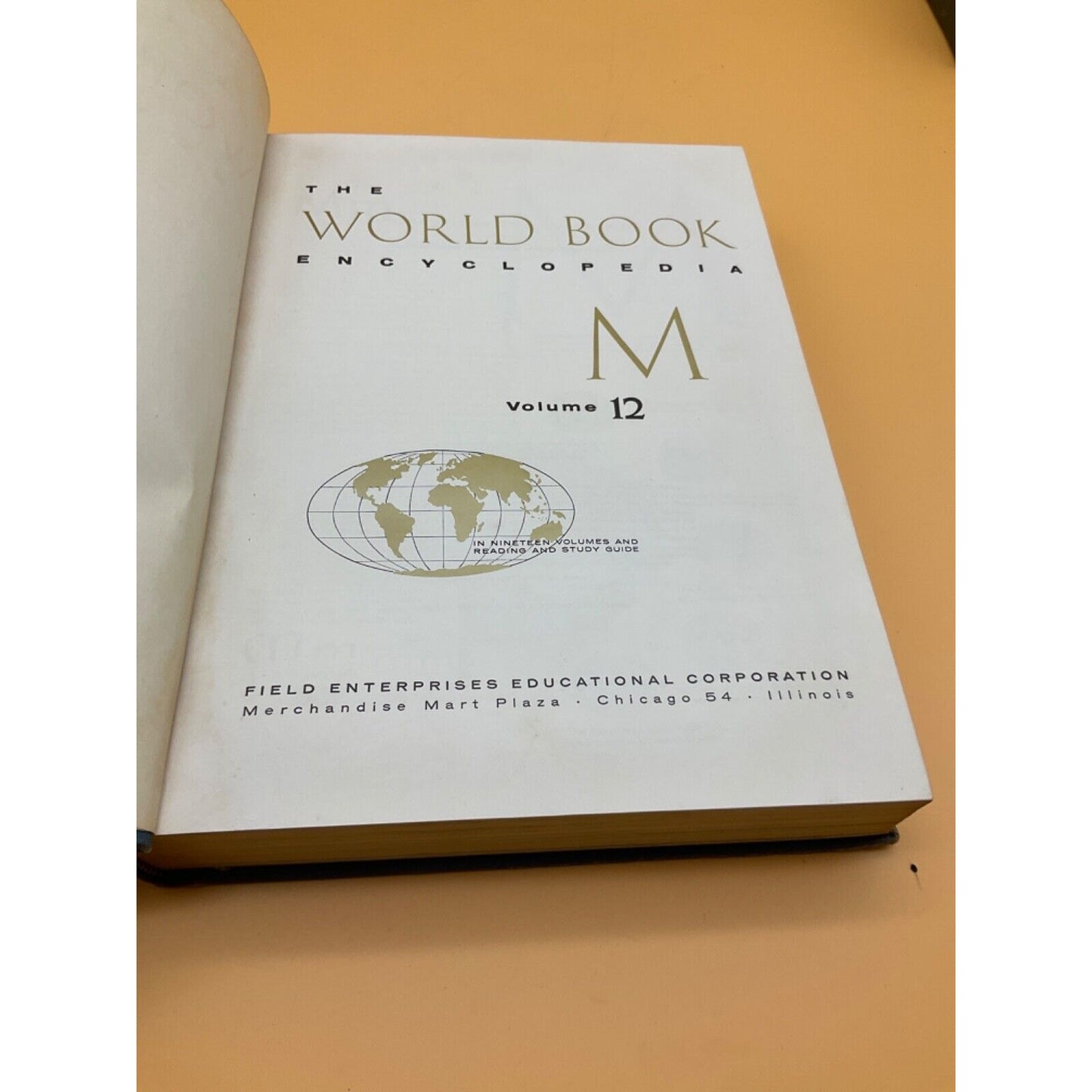 1961 World Book Encyclopedia Volume 12 "M", Vintage Collectible, Some Wear