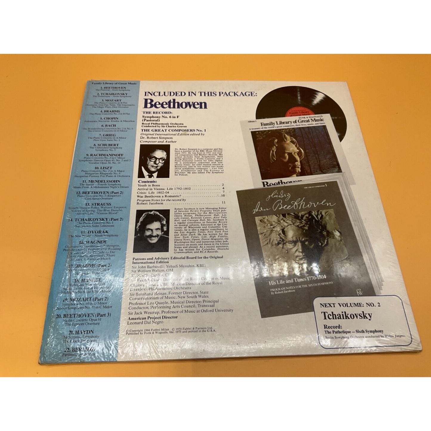 Vintage Beethoven Vinyl LP - Family Library of Great Music Album 1 1975 RCA...