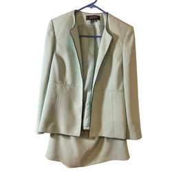 Kasper Petite Suit Set Womens Size 10P 2 Piece Blazer Jacket Pencil Skirt