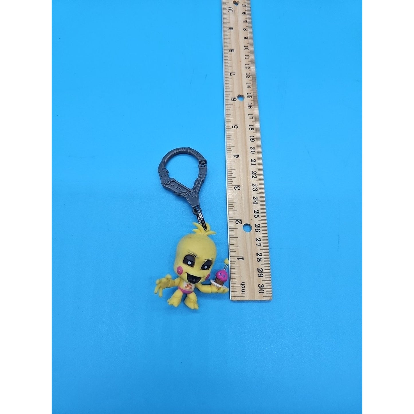 FNAF Toy Chica Keychain Clip Figure 2015 Five Nights at Freddy’s Backpack Hanger