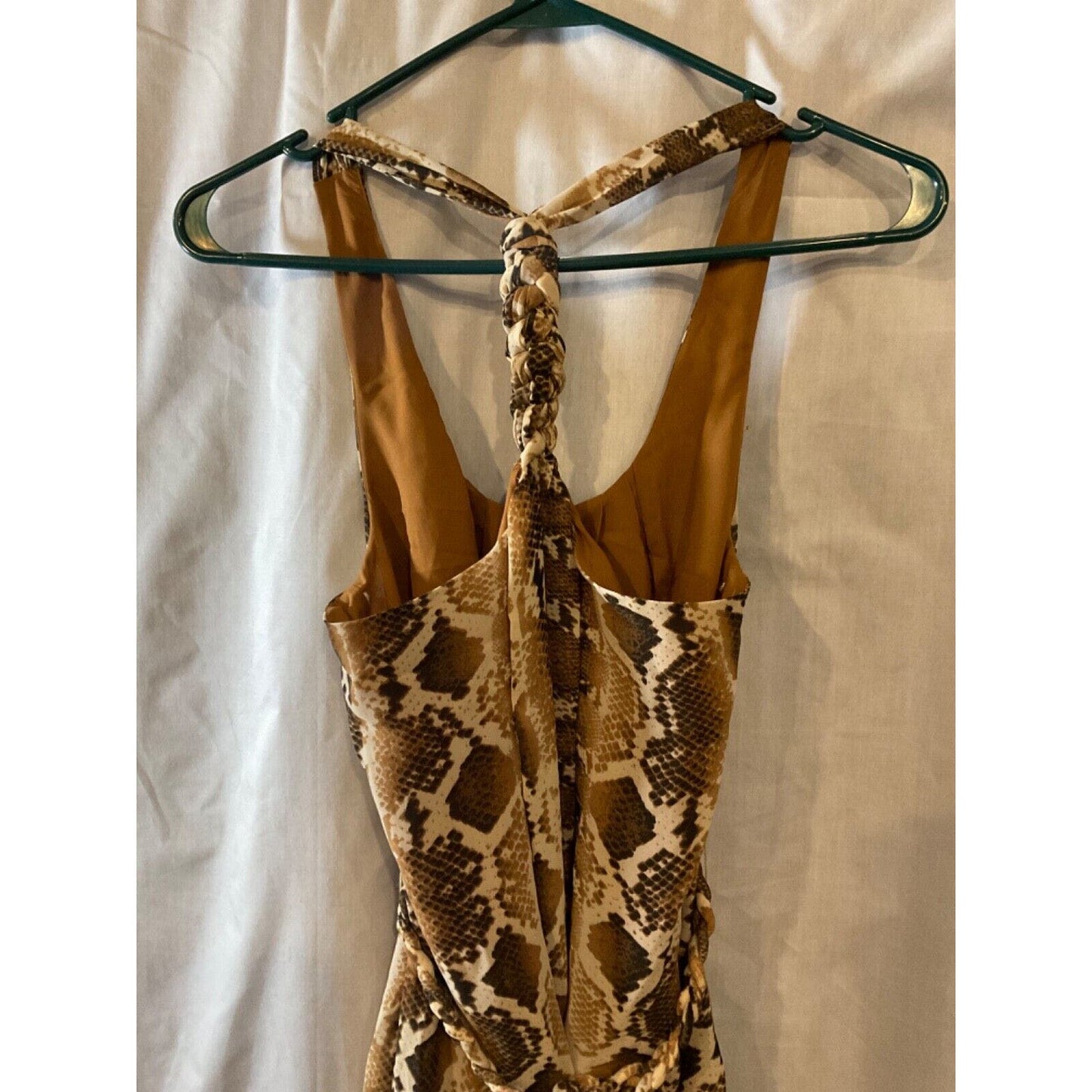 Jessica Simpson Animal Print Sleeveless Dress, Small, 100% Polyester, Lined