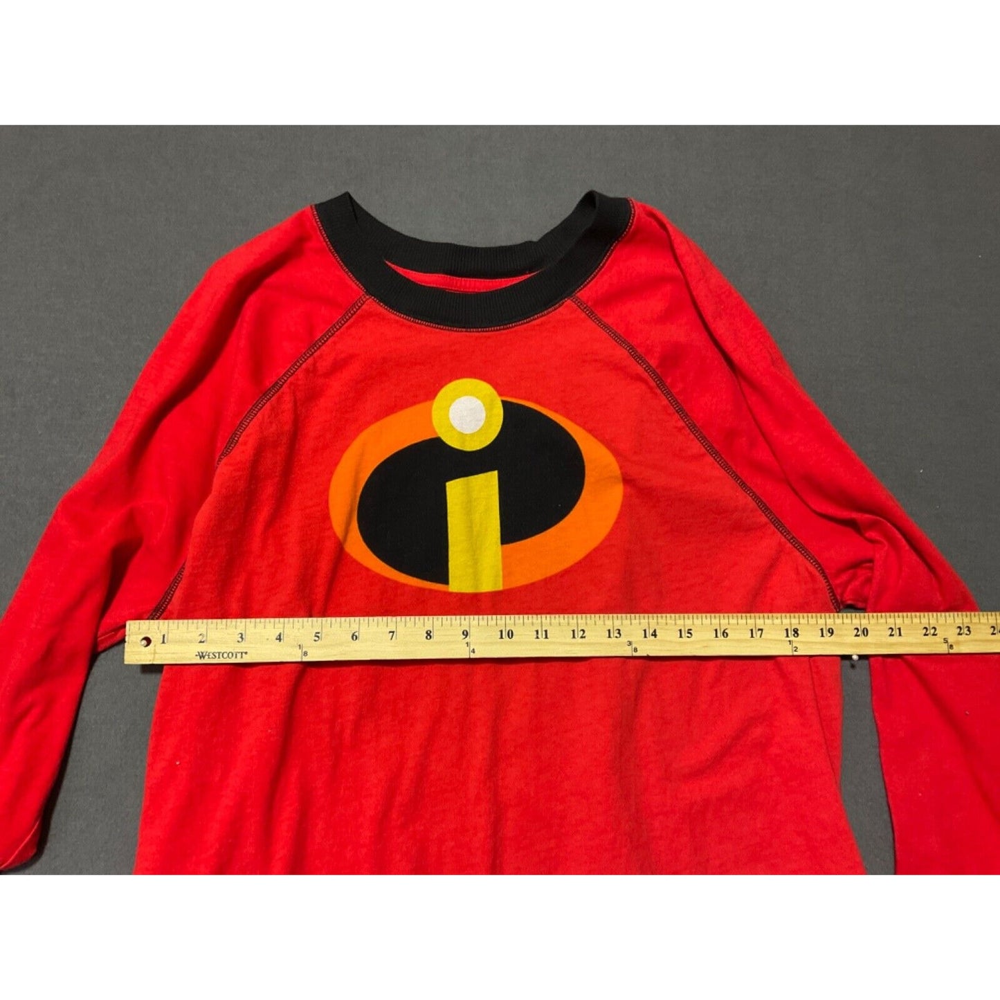 Disney The Incredibles 2 Pajama Long Sleeve Shirt 2X Red 100% Cotton