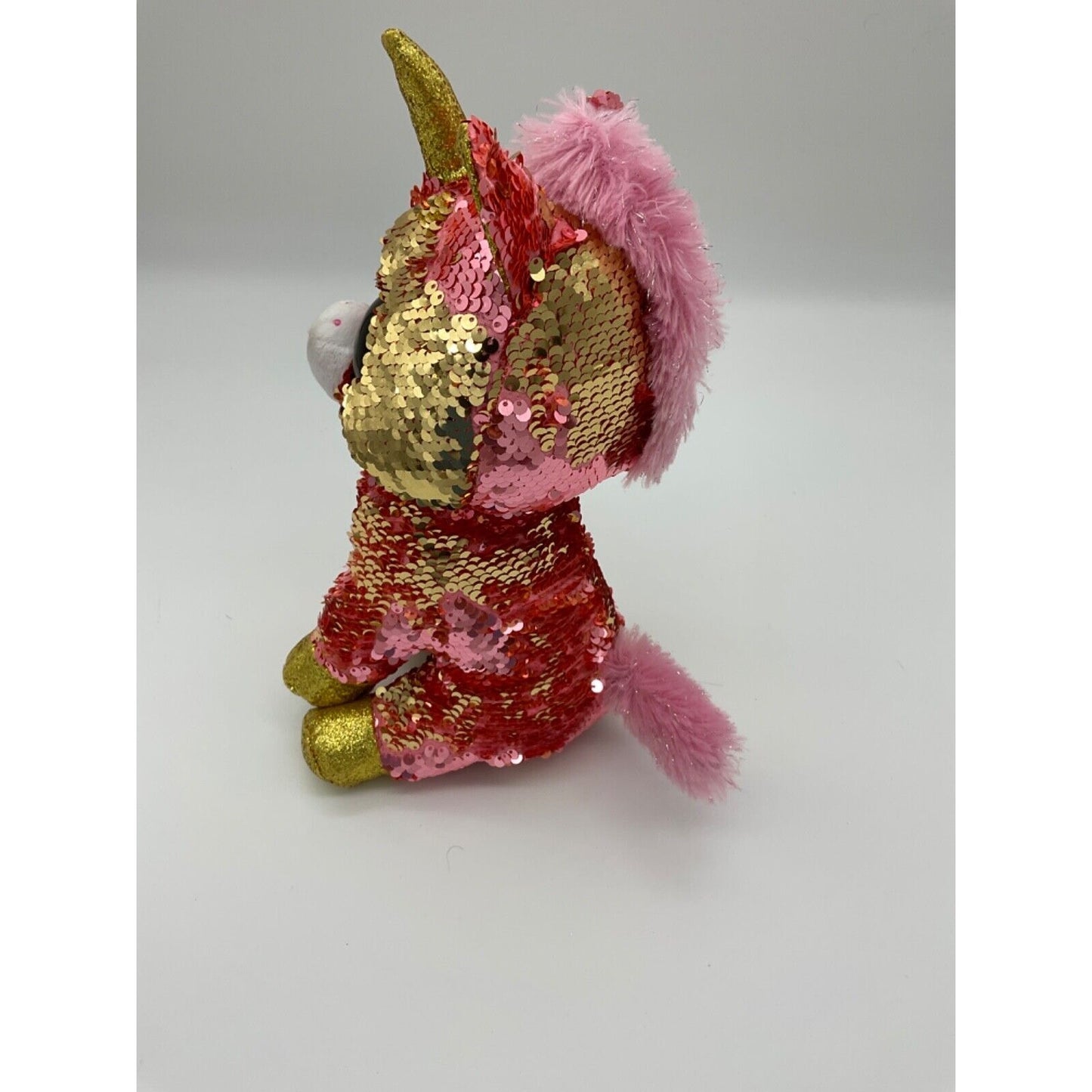 Sunset the Unicorn Beanie Boo by Ty - 10 Inches, Collectible, Good Condition