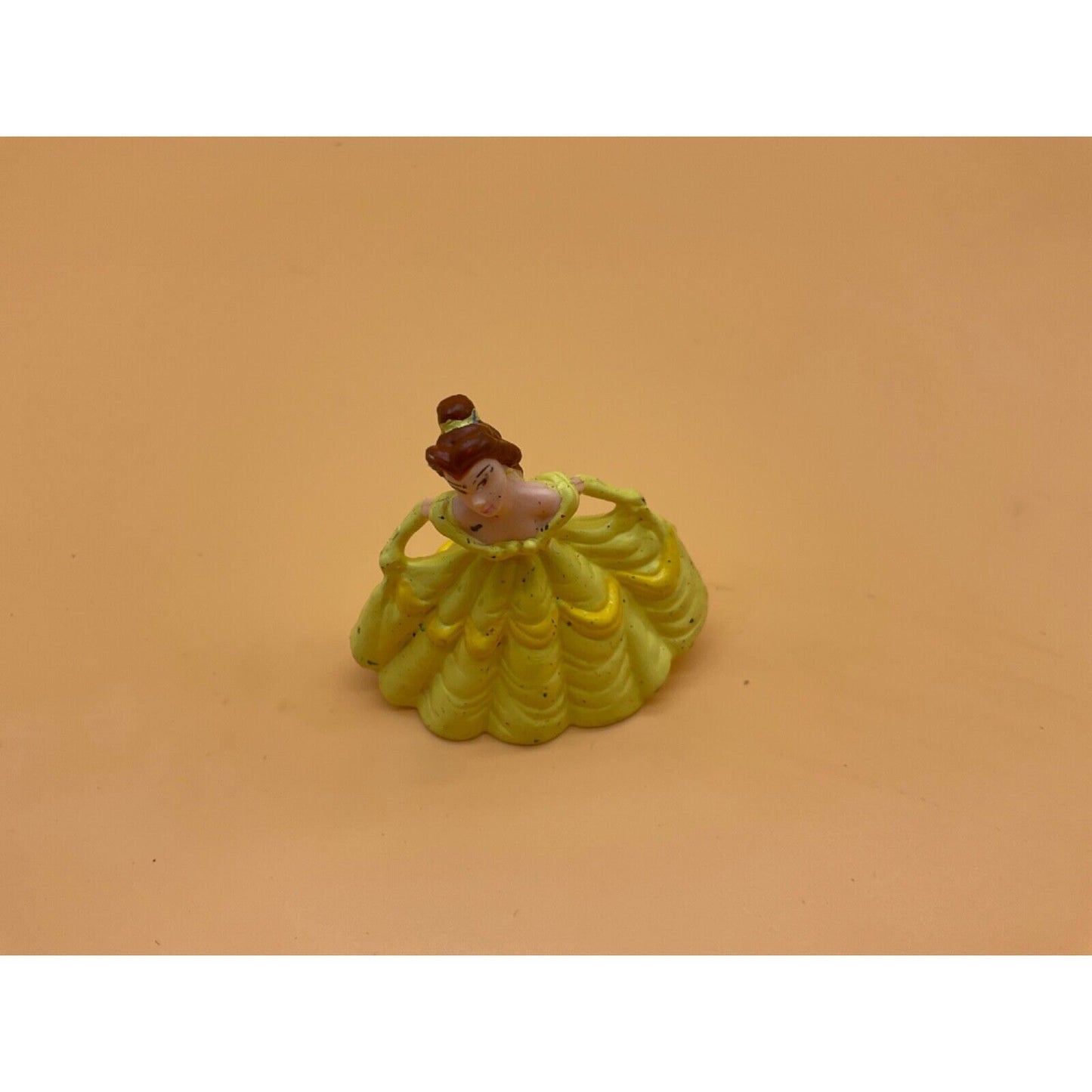 Lot of 4 Vintage Disney Princess 2.5" Dress Figure Cake Toppers - Some Wear