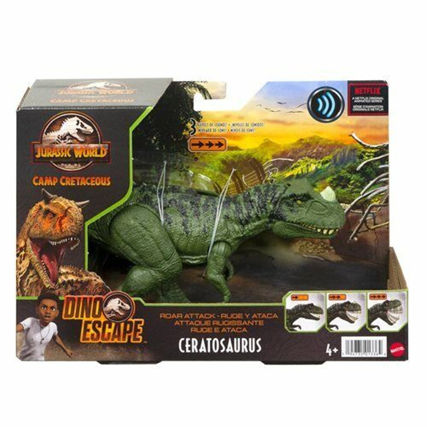 Jurassic World Roar Attack Wave 3 Figure: Ceratosaurus