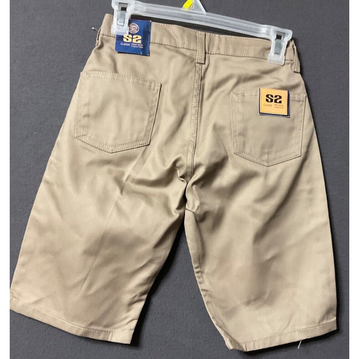 School Uniform Shorts Boys 10 Khaki Chino Adjustable Waist NWT