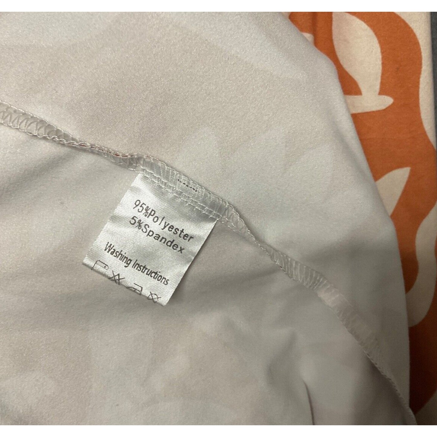 Womens Casual Dress S Boho Fairy Rust & White Adjustable Straps Pockets Fashion