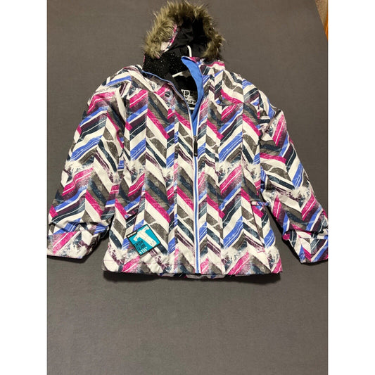 Ride Malibu Girls Youth Medium Snowboard Jacket Chevron Print - New With Tags