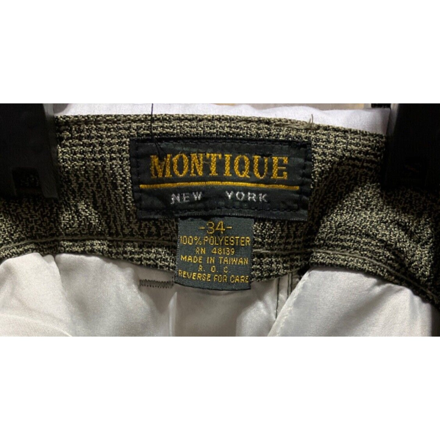 MONTIQUE Men's 2pc Leisure Walking Suit 34W 31L Overlap Button Top (Large)