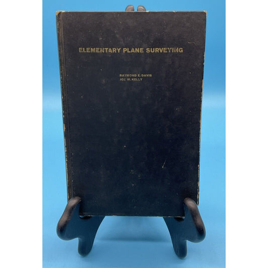 Raymond E. Davis Elementary Plane Surveying 4th Edition Hardcover Vintage Wear