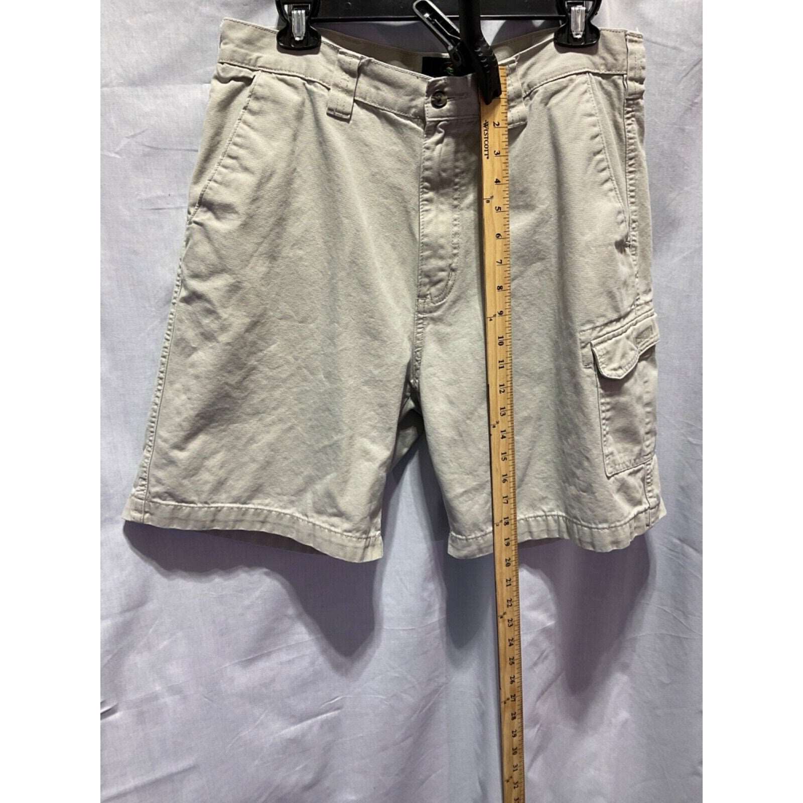 Redhead Beige Cargo Shorts Casual Outdoor Size 34, 100% Cotton