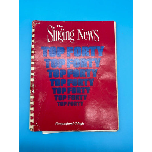 Vintage 1977 Gospel Music Book 37804 "The Singing News Top Forty" - Rare find