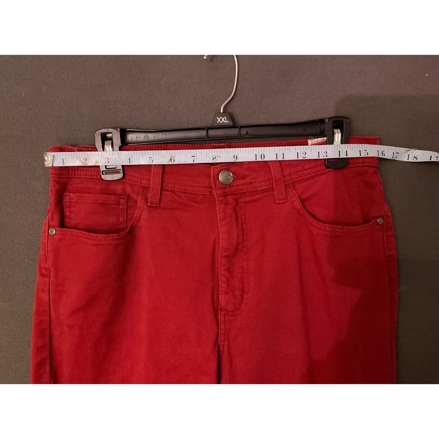 Lee Classic Fit Red Denim Pants 32x30 High Waist Cotton Blend Women’s High Waist