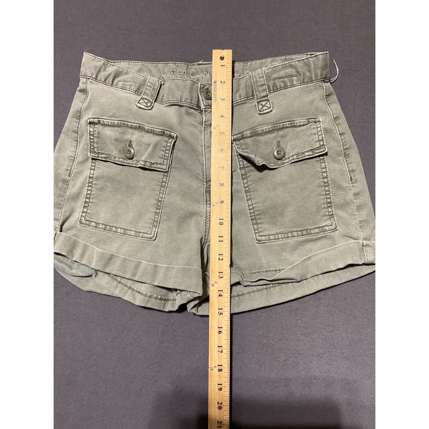 American Eagle Y2K Style Shorts Size 6 Cotton Lyocell Blend Stretch