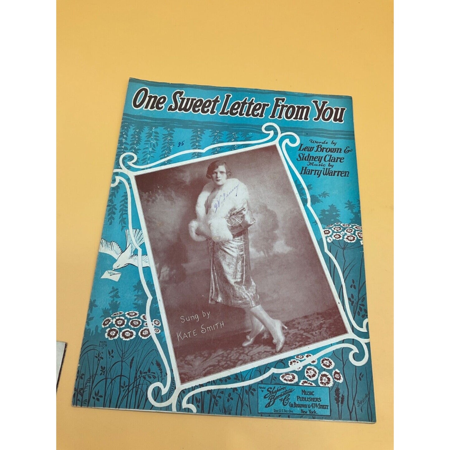 4 Vintage Sheet Music – Love Songs and Hollywood Hits, "Red Lips," "One Sweet..