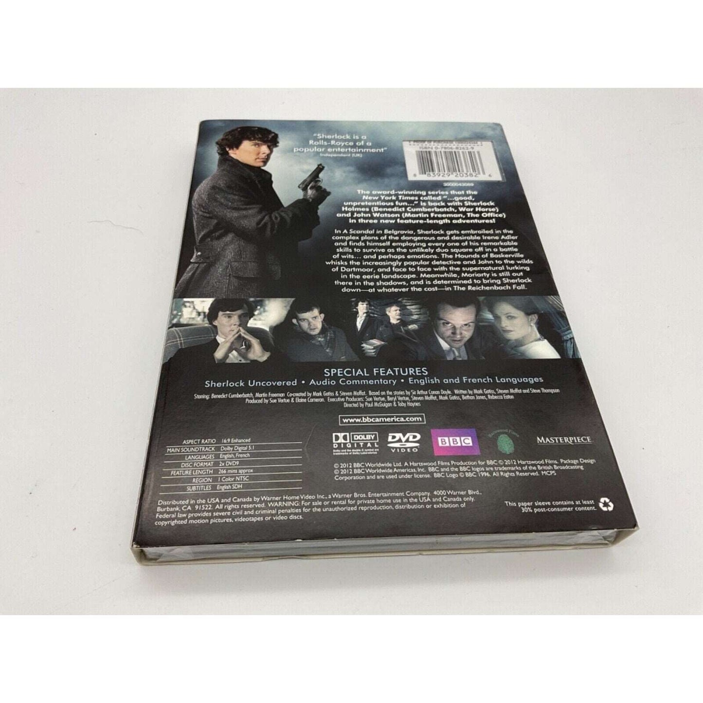 Sherlock BBC Season Two DVD 2-Disc Set Sealed New 2012 Benedict Cumberbatch