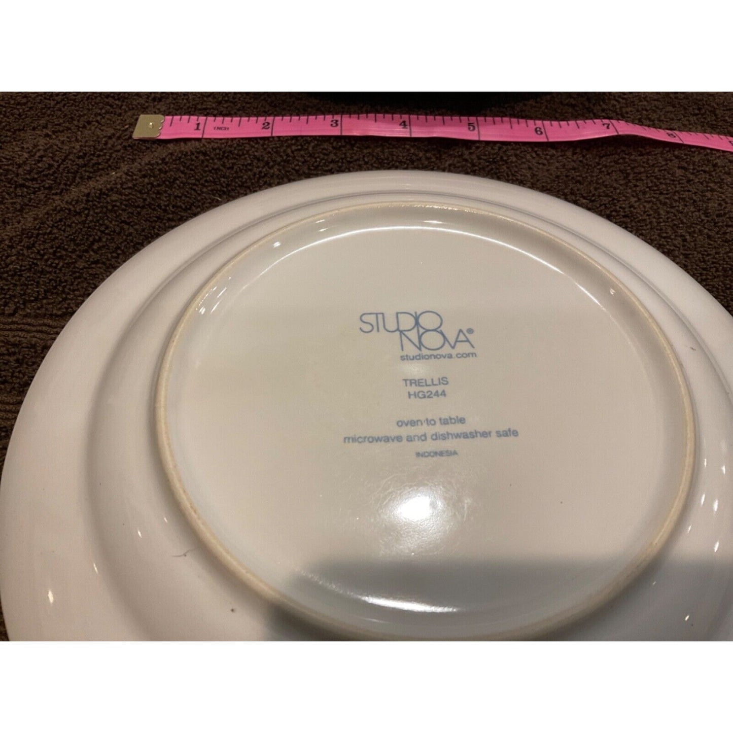 SET OF 4 STUDIO NOVA TELLIS SALAD/DESSERT PLATES, oven to table