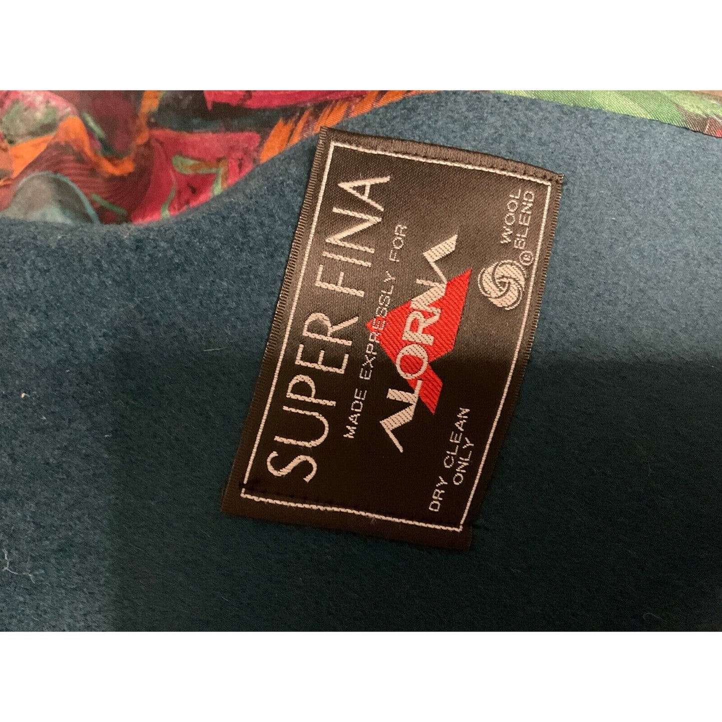 Vintage Alorna Super Fina Wool Blend L Coat Double Breasted Made in USA Parka