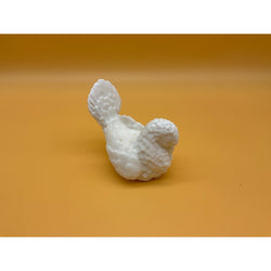 Vintage White Soapstone Alabaster Dove Bird Figurine Made in Italy 4" Long