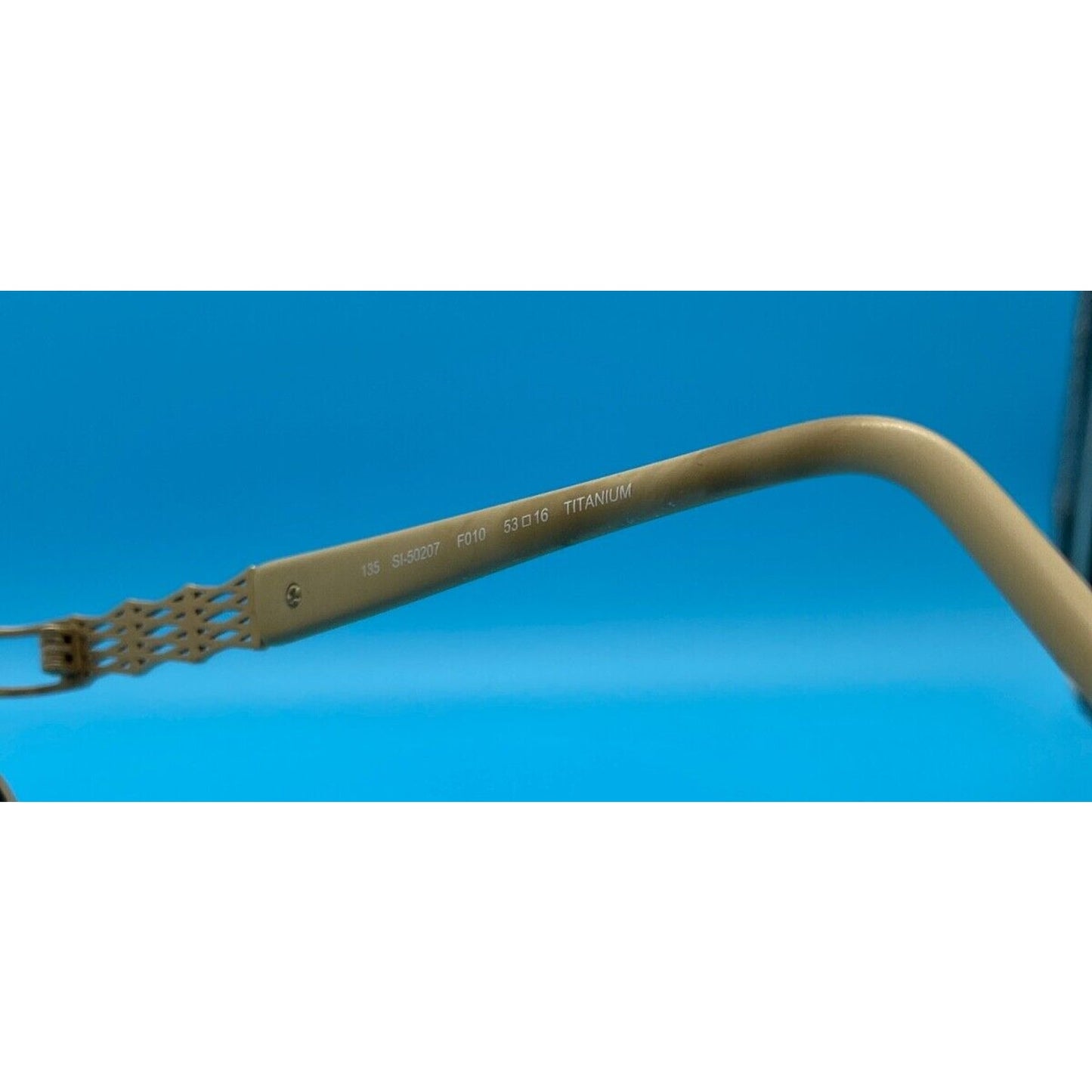 Stepper S1-50207 Titanium Glasses Frames Gold Tan Lightweight Half-rim