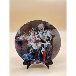 Norman Rockwell "The Toy Maker" Plate #18284A 1977 Limited Edition Knowles VTG