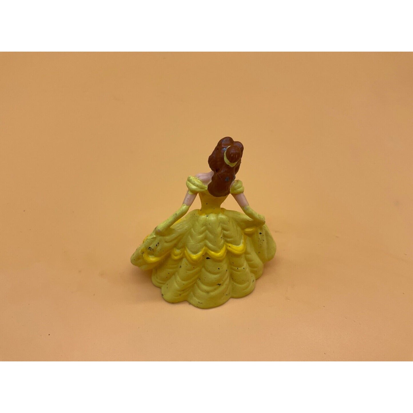 Lot of 4 Vintage Disney Princess 2.5" Dress Figure Cake Toppers - Some Wear