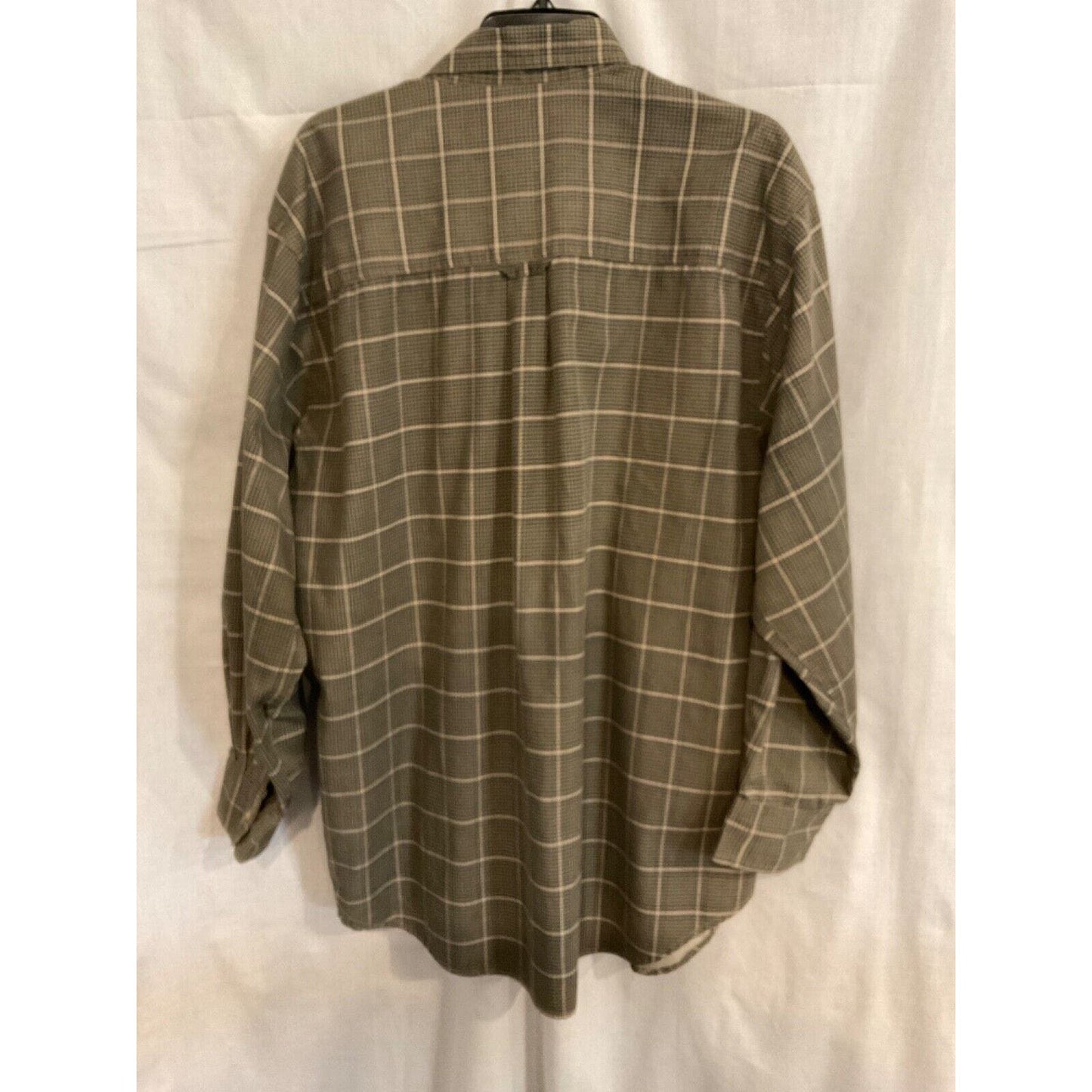 Premier International Men's XXL Long Sleeve Causal Shirt Plaid Design