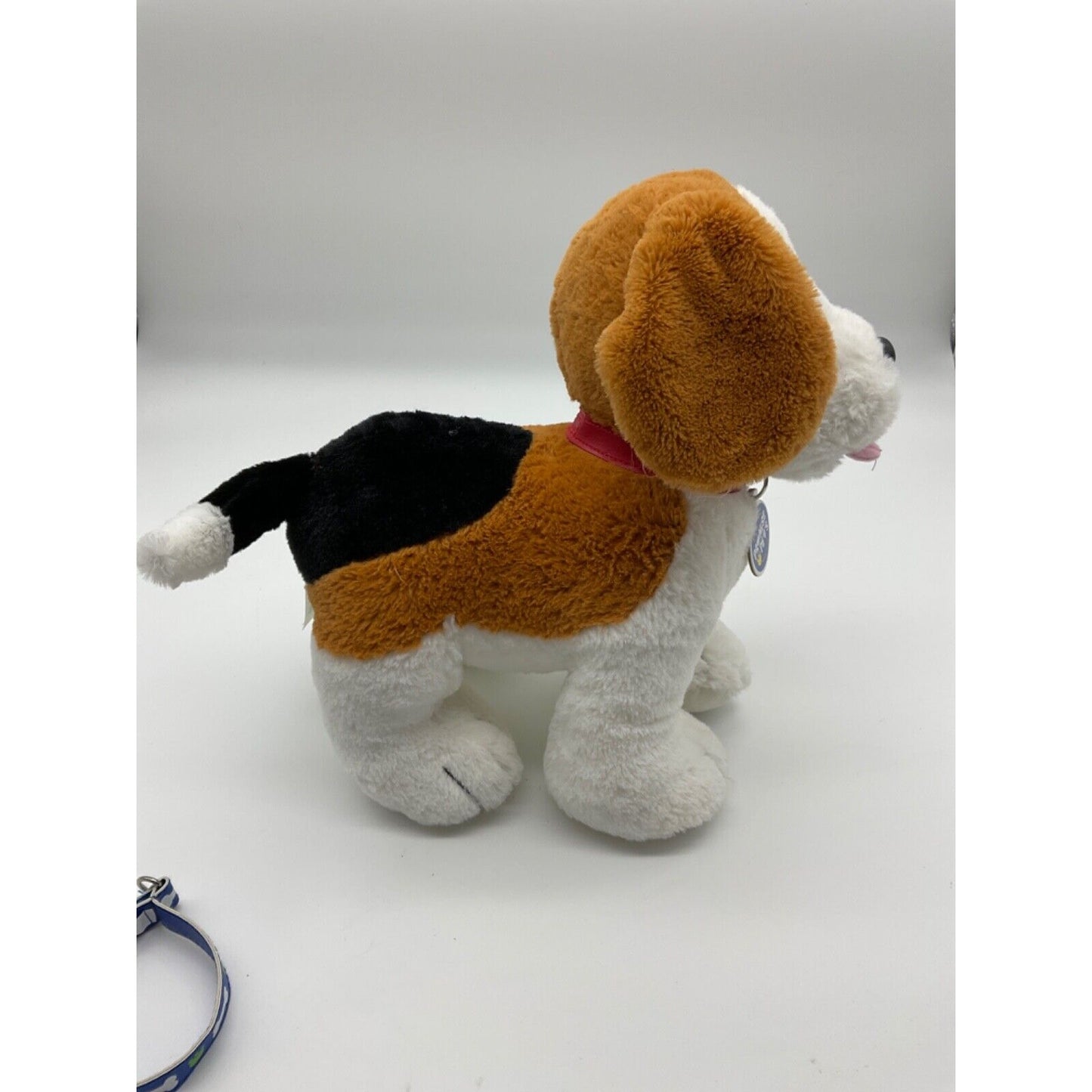 Build-A-Bear Promise Pets Beagle Dog Toy Plush with Red and Blue Collars, 12"