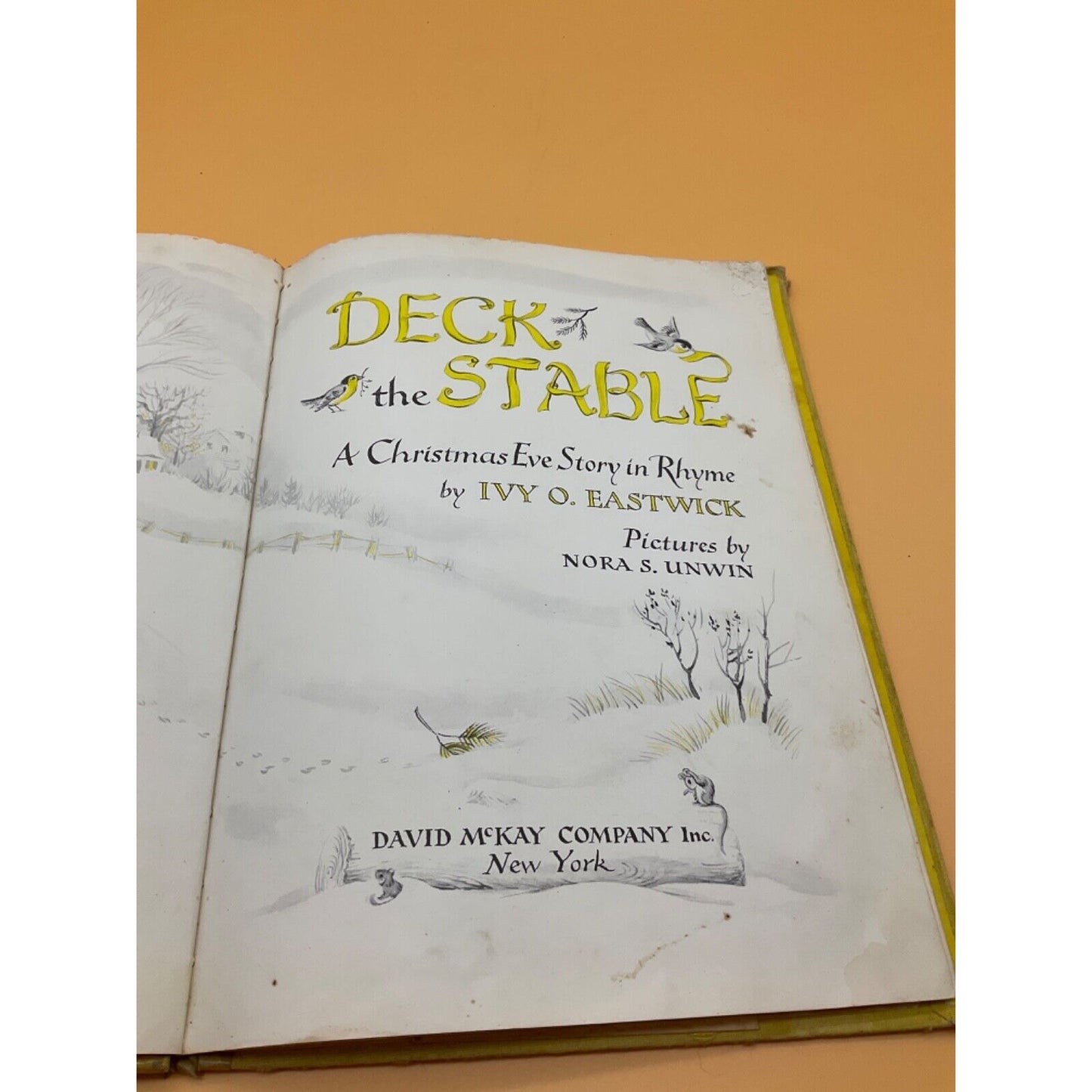 Vintage Rare "Deck The Stable" by Ivy Eastwick, 1961, Hardcover, Acceptable Cond