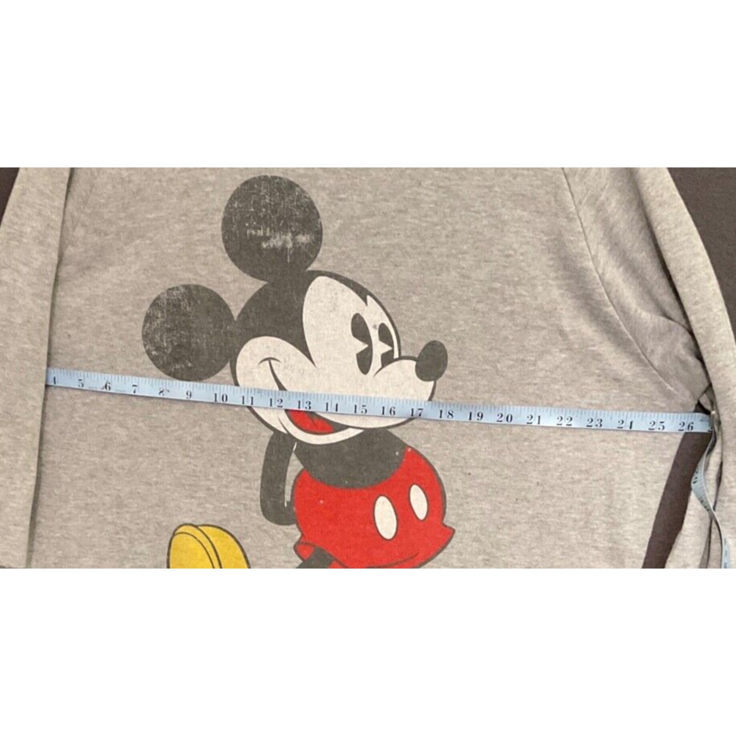 Disneyland Walt Disney World XXL Gray Mickey Mouse Sweatshirt Vintage Look