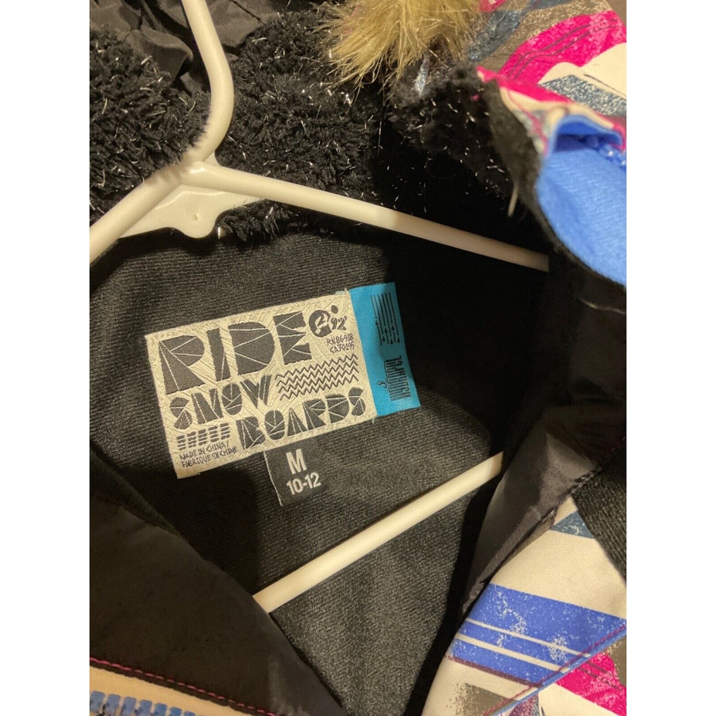 Ride Malibu Girls Youth Medium Snowboard Jacket Chevron Print - New With Tags