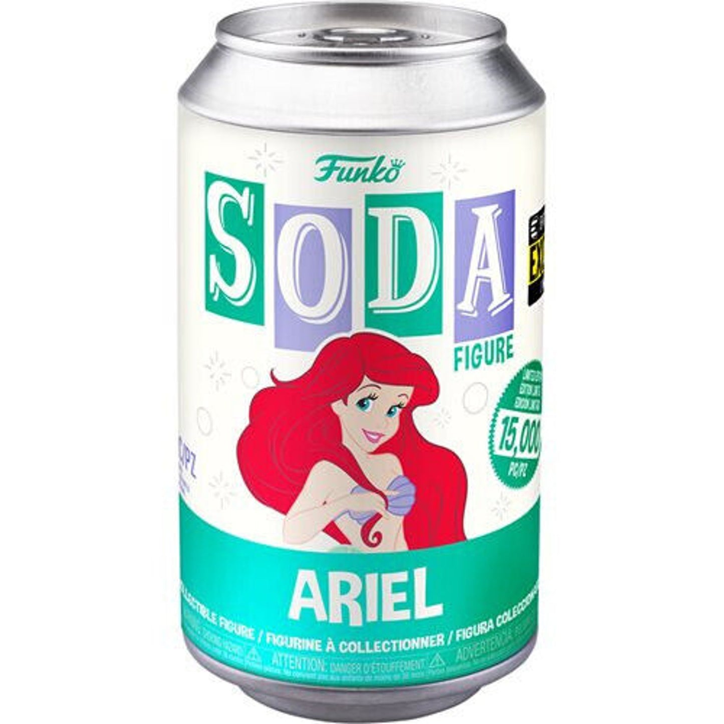 Funko's Vinyl Soda Disney's Little Mermaid Ariel Vinyl Soda Figure SEALED CHASE?