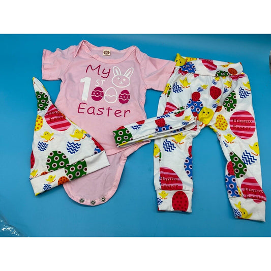 Baby Girl Easter Outfit 12-18M 4pc Set Bunny Chick Spring Clothes