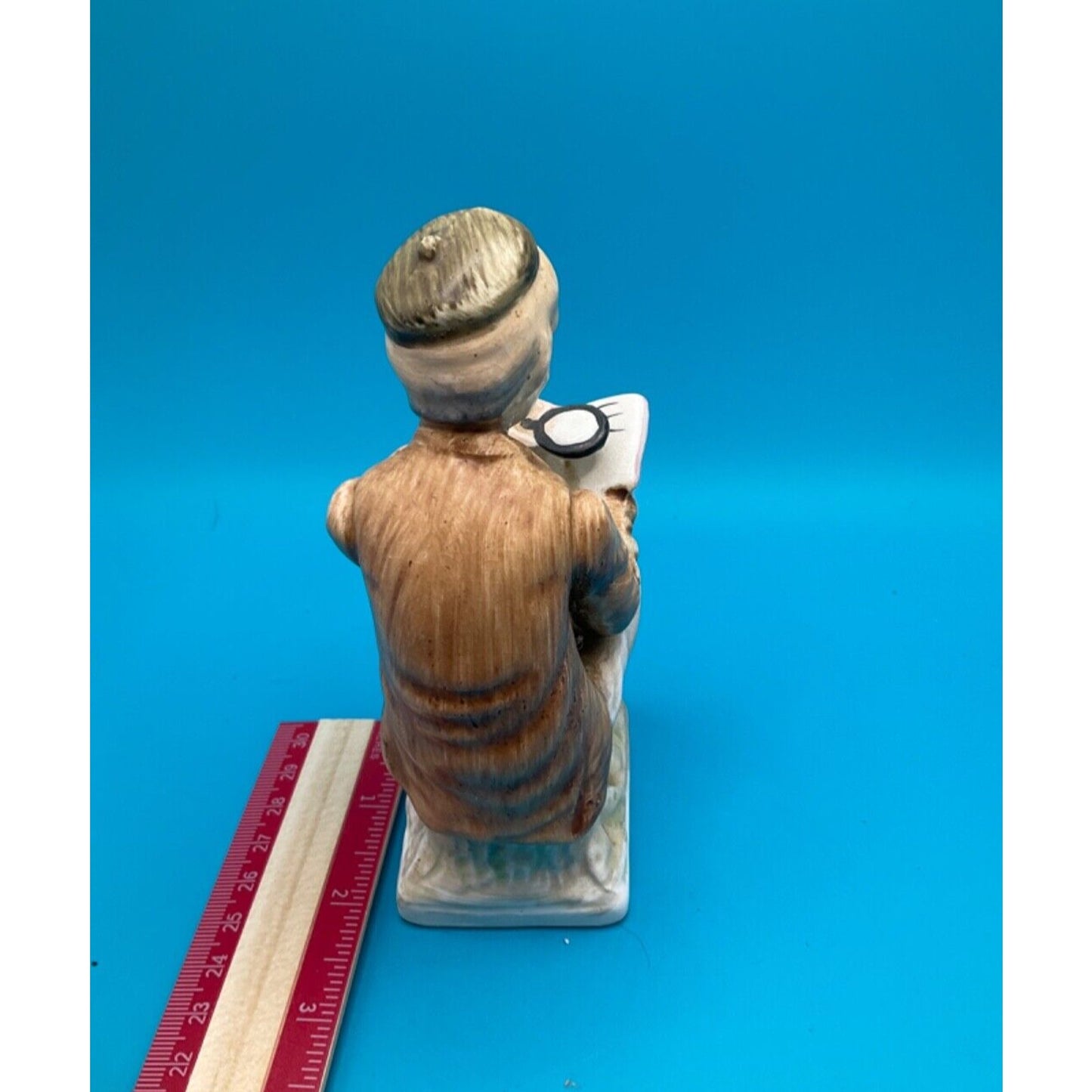 Vintage Norleans Japan Figurine Old Man Reading Book 5.5" Collectible Grandpa