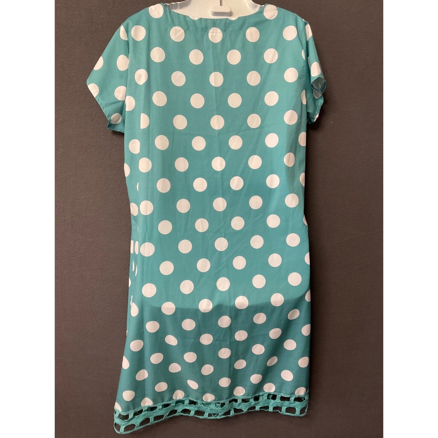 Misslook Polka Dot Dress Large Cotton Casual Short Sleeve