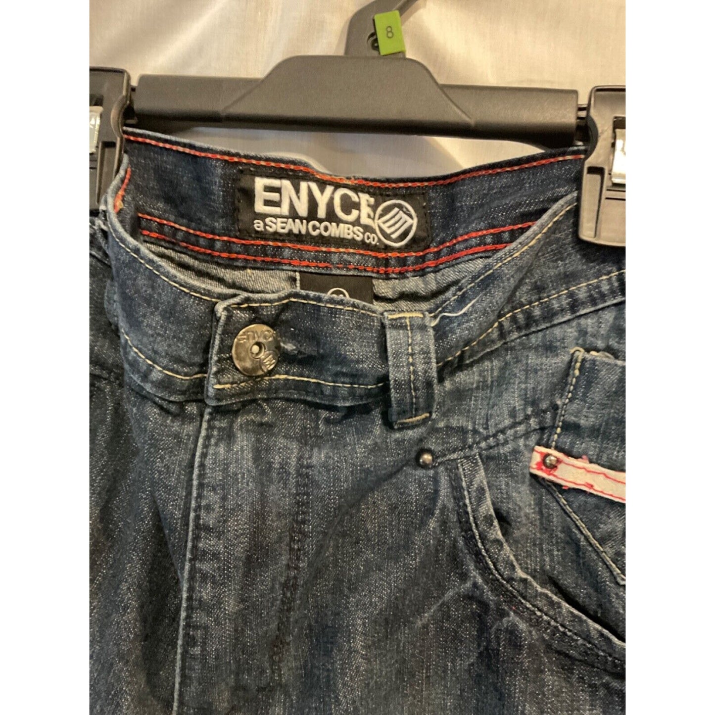 ENYCE Sean Comb Co. Men's Blue Jean Shorts Size 34, 90s Hip Hop