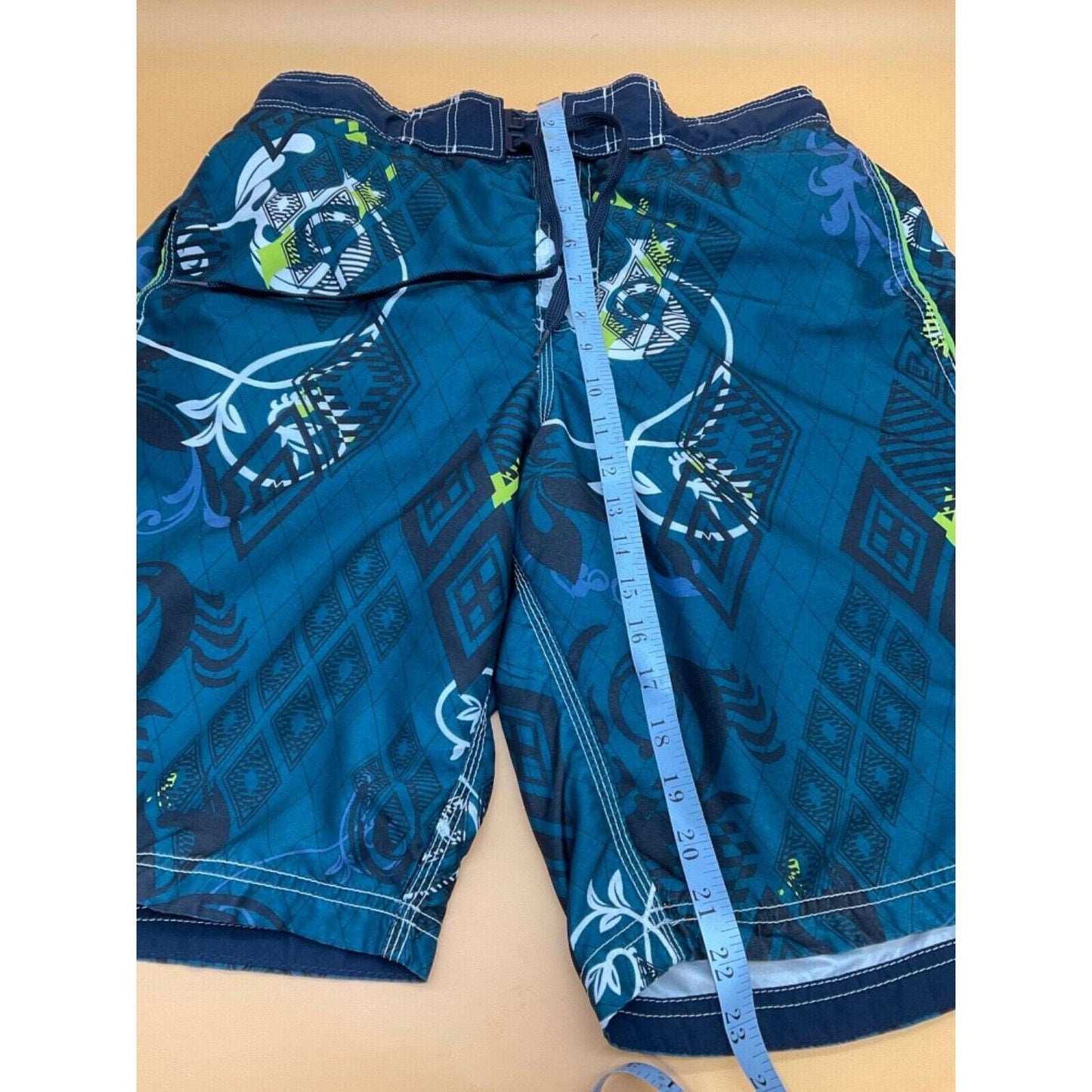 Lot of 2 Men's Swim Trunks Speedo Multicolor Mesh Lined & Unbranded Polyester/S