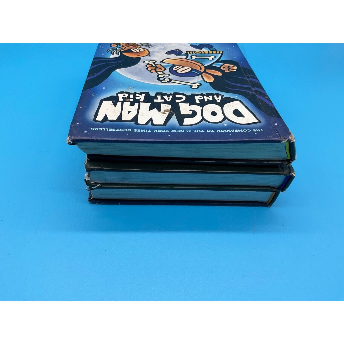 Dog Man Series Lot of 3 Books by Dav Pilkey Hardcover Dog Man Unleashed, Cat Kid