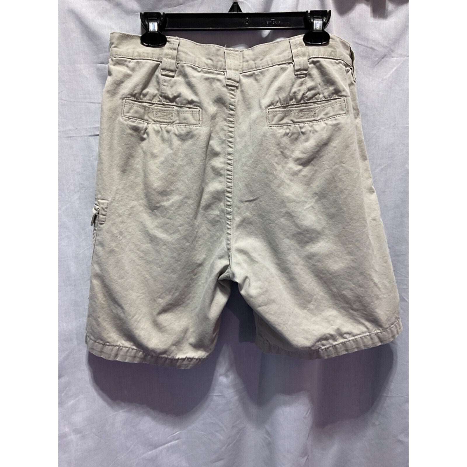 Redhead Beige Cargo Shorts Casual Outdoor Size 34, 100% Cotton