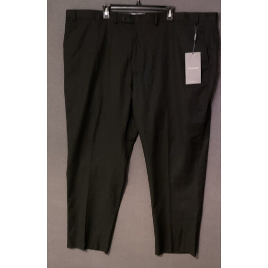 Van Heusen Black Dress Pants 50W x 32L Flat Front New with Tags $120.00