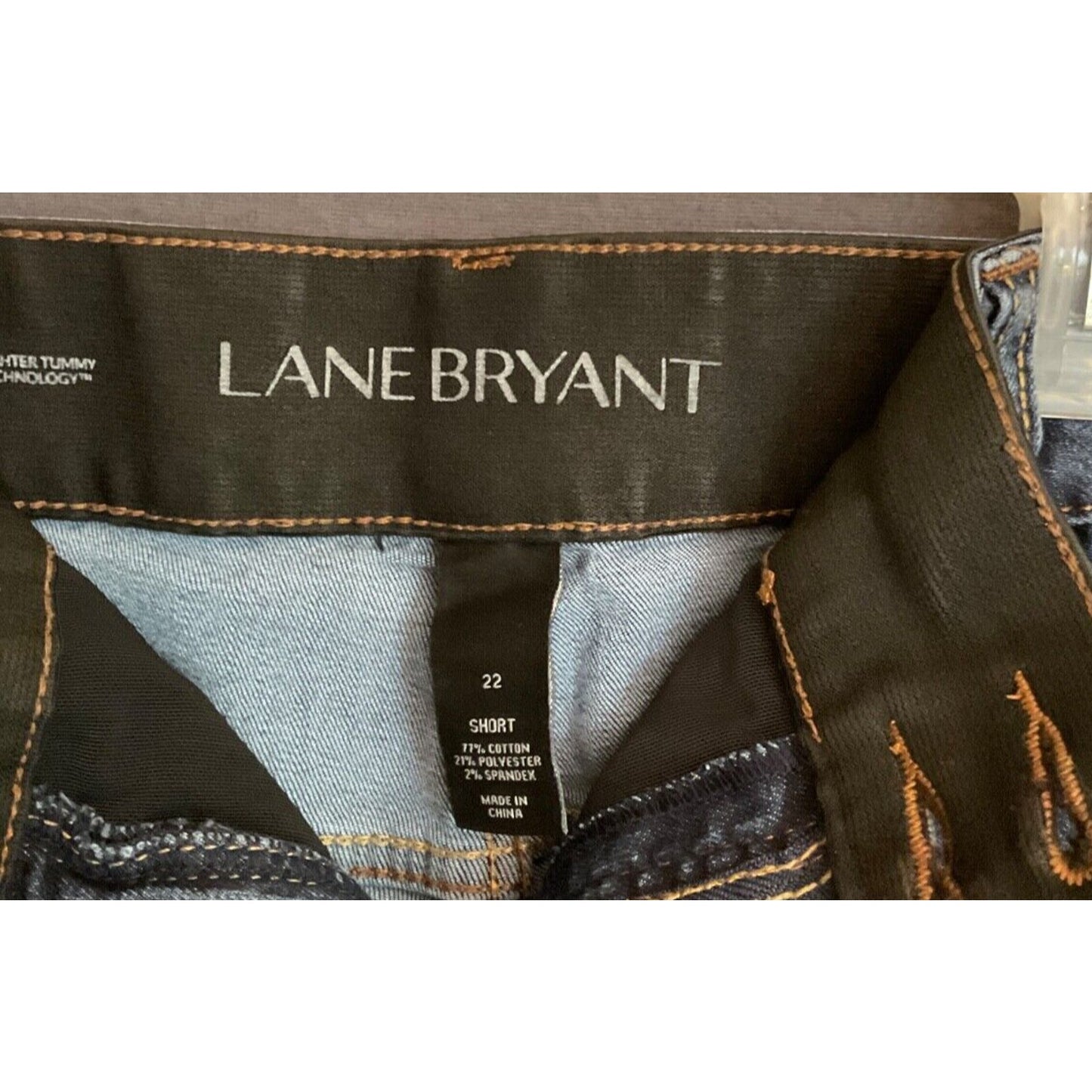 Lane Bryant Women's Plus Size 22 Short High Rise Boot Cut Jeans Tighter Tummy