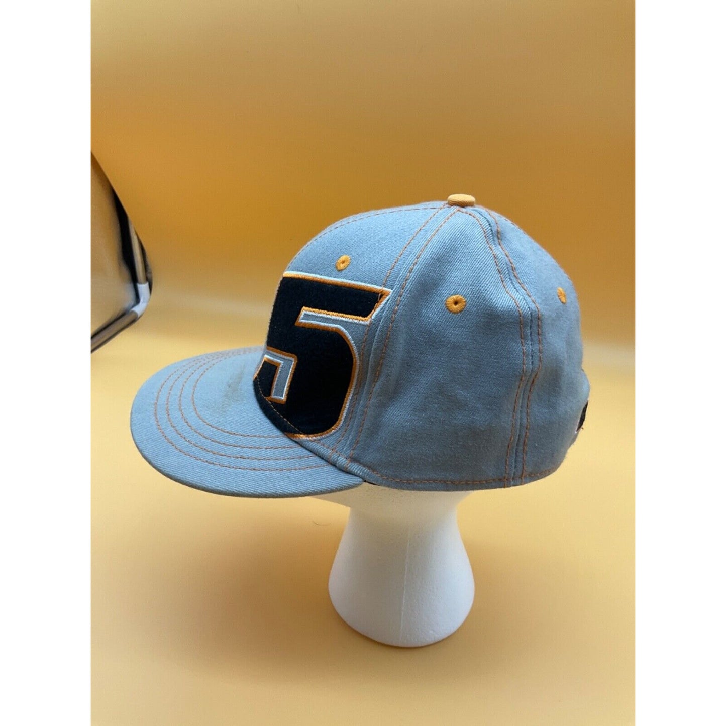 Dungey #5 Grey & Orange Motocross Hat Cap 2013, Mixed Fabric, 7.5" Size