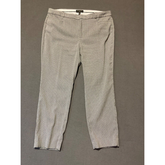 Banana Republic Sloan Women's Size 16 Gray Houndstooth (Checkered Pants)