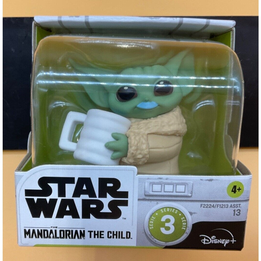 Star Wars Grogu Collectible Series 3 The Child with Coffee Cup New Sealed #13