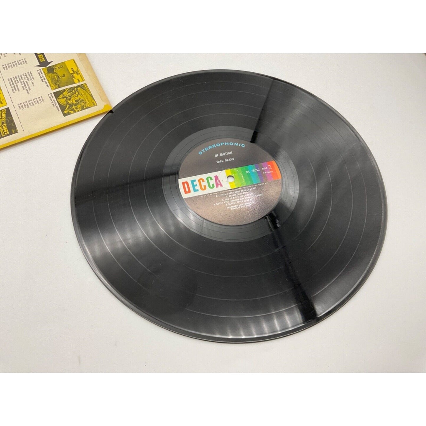 1962 Earl Grant LP "Beyond The Reef", Decca, Easy Listening/Jazz, Good/VG