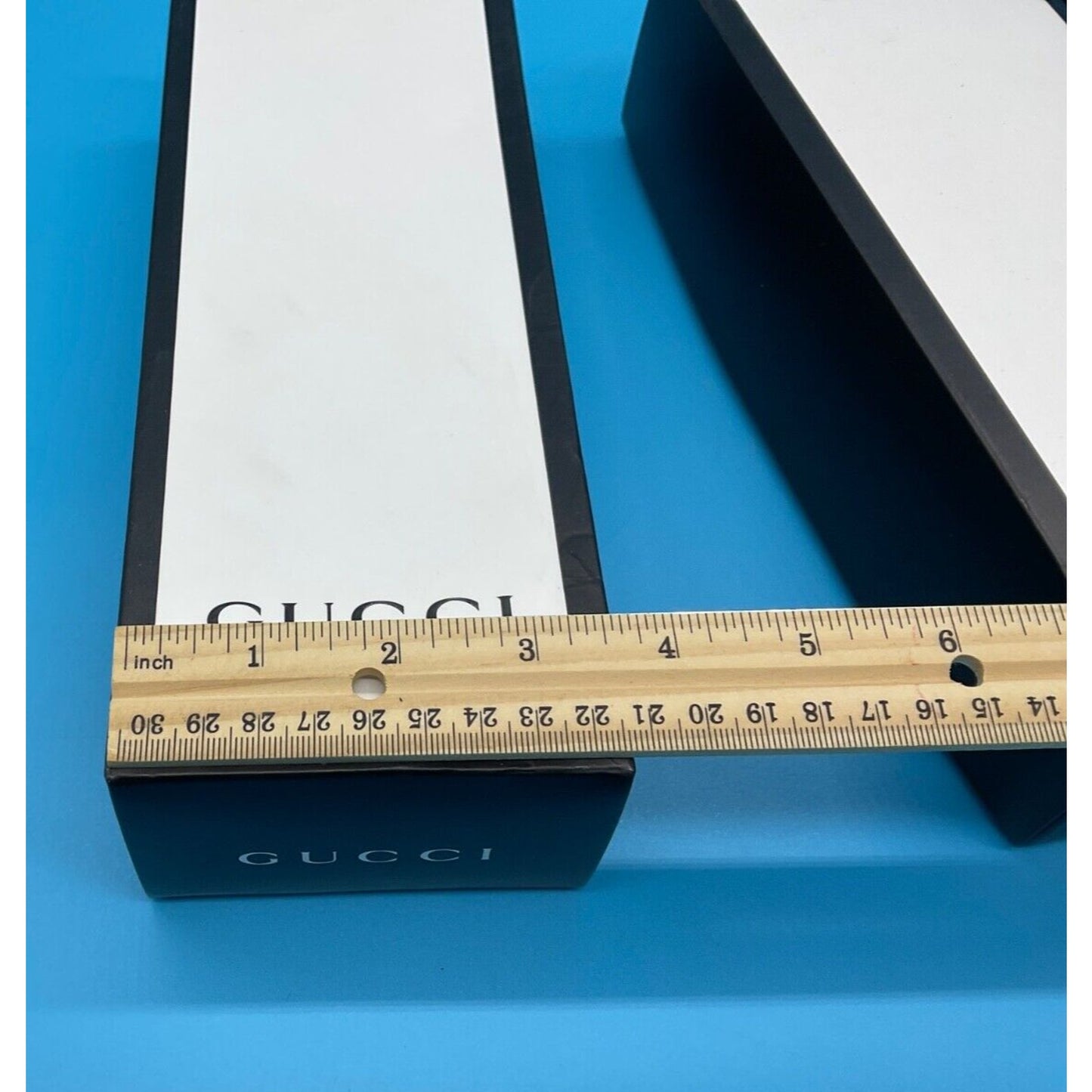 Gucci Empty Gift Boxes Set of 3 Approx 9.5" x 3.5" x 2" Read Description