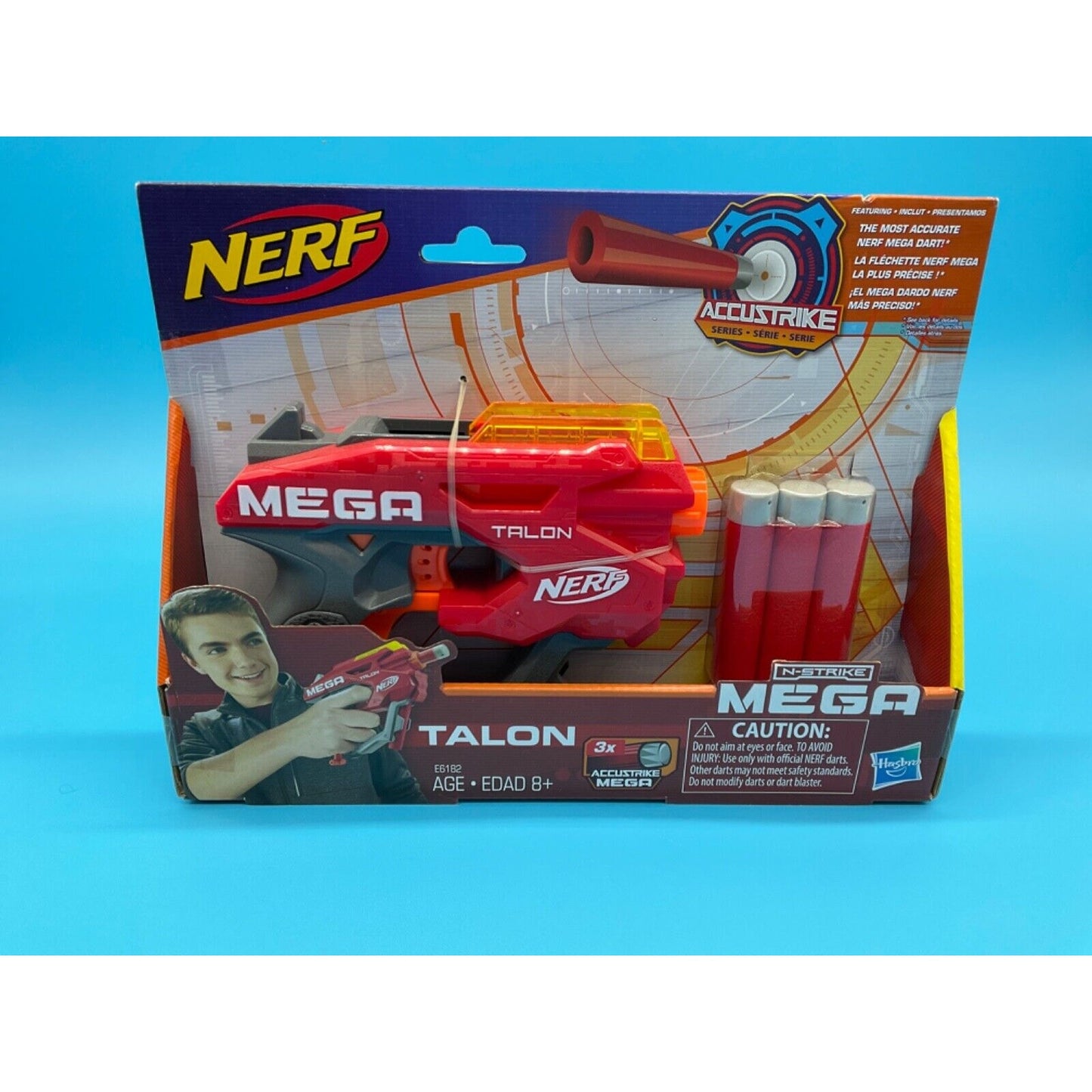 Nerf Mega N-Strike Talon Blaster 3x AccuStrike Mega - New Sealed Package Hasbro