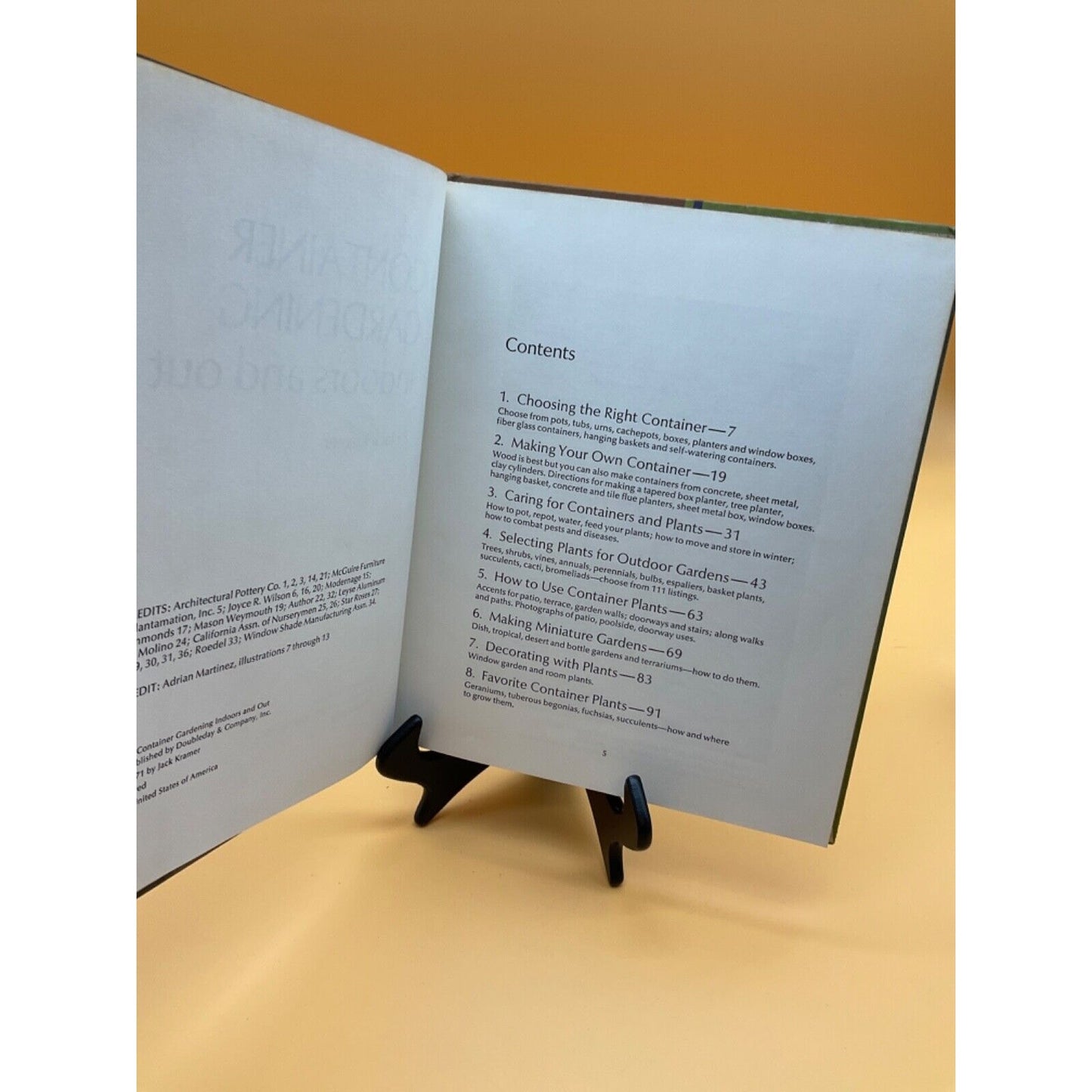 1971 Container Gardening Indoors and Out by Jack Kramer, Countryside Living