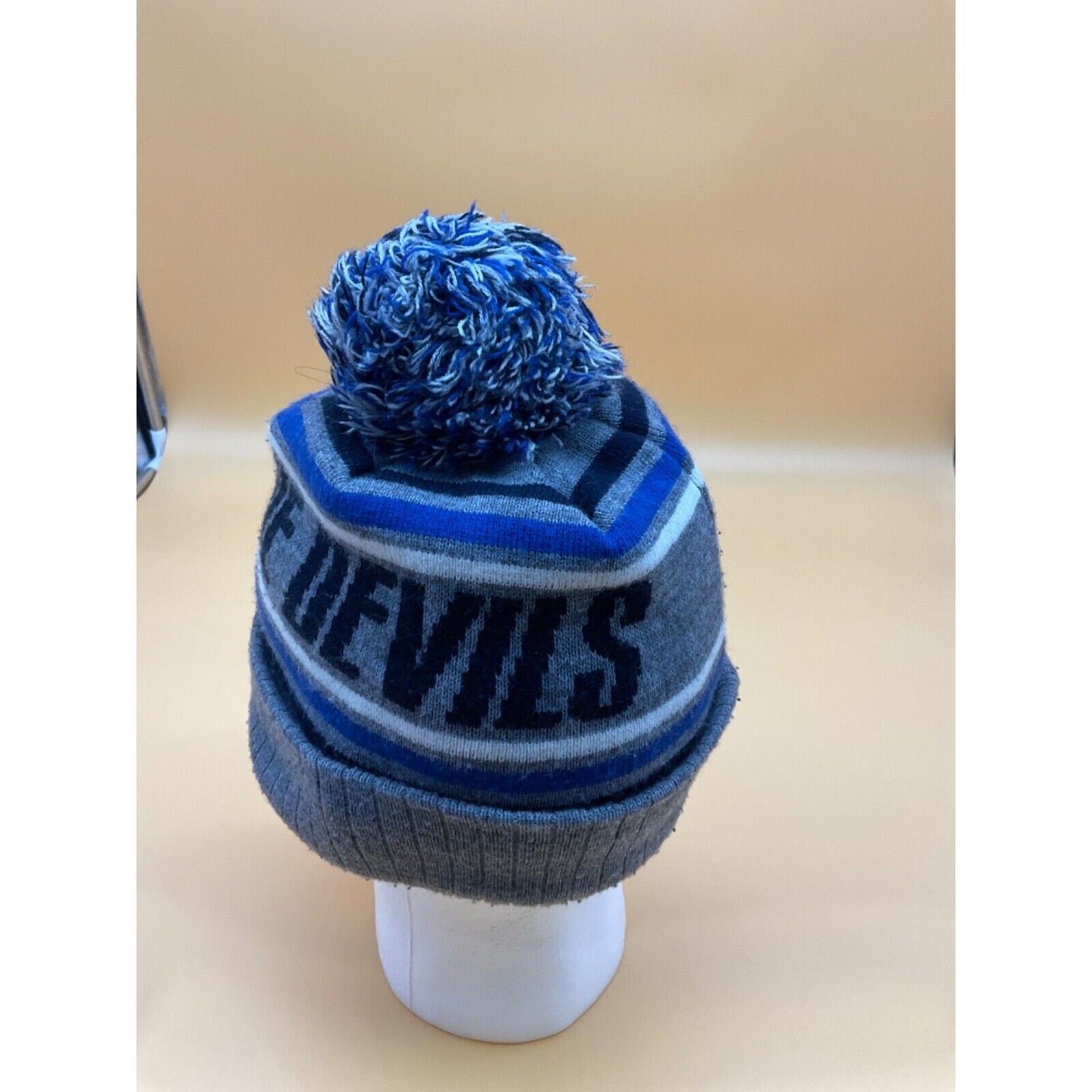 Duke Blue Devils Pom Pom Beanie Knit Hat One Size Top Of The World